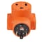 Ac Works Plug Adapter, 6-50R, L14-30P, 0 ft., Orange WDL1430650 - alternate 4
